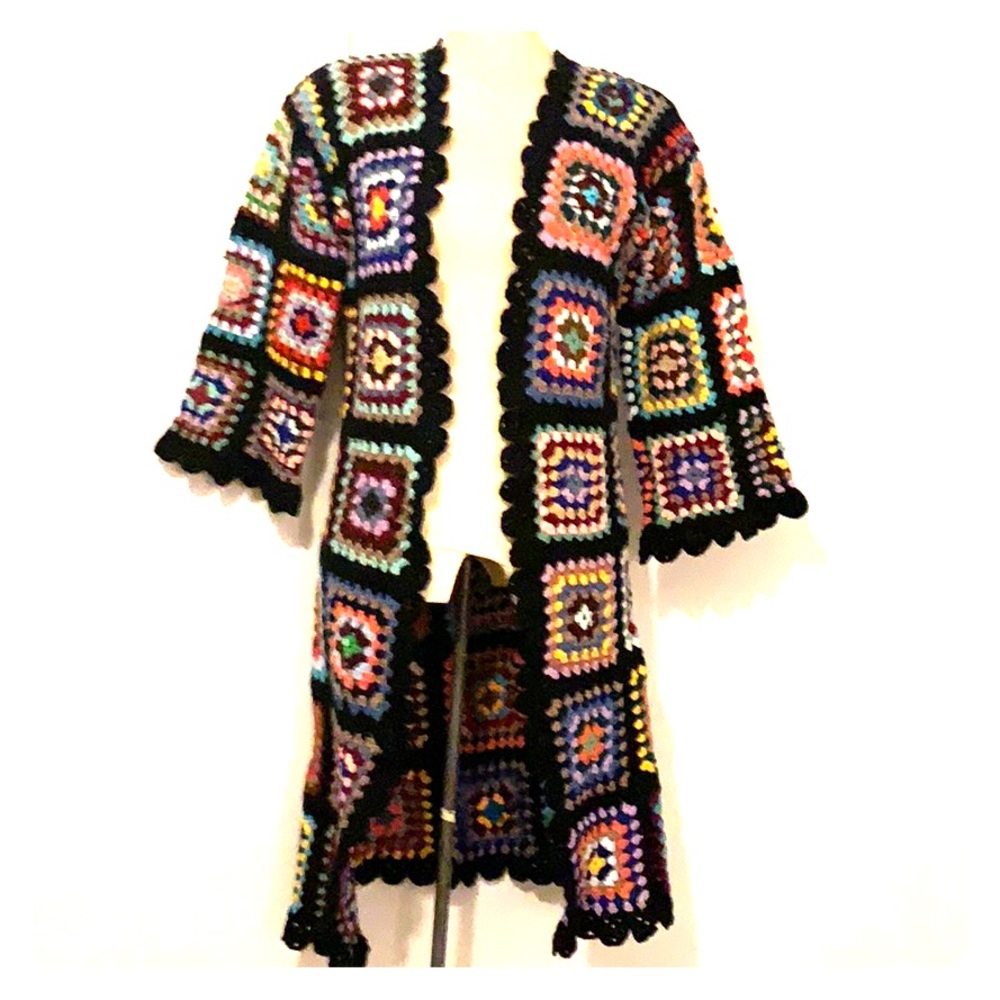 OOAK Crochet Boho Duster